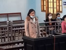 Bị cáo Nguyễn Thị Thanh Phương tại phiên tòa xét xử.