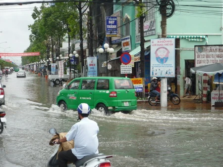 Bạc Liêu xuất hiện cơn mưa bất thường