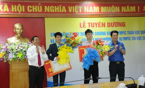 Hà Tĩnh khen thưởng học sinh đoạt huy chương các kỳ thi Olympic quốc tế