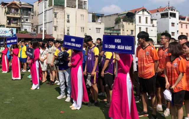 Các đội tuyển nam và nữ trong lễ khai mạc Các đội tuyển nam và nữ trong lễ khai mạc