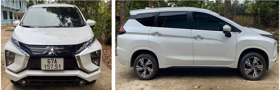 Chiếc xe 7 chỗ đưa người nhập cảnh trái phép vào Việt Nam. Ảnh: Công an tỉnh An Giang.