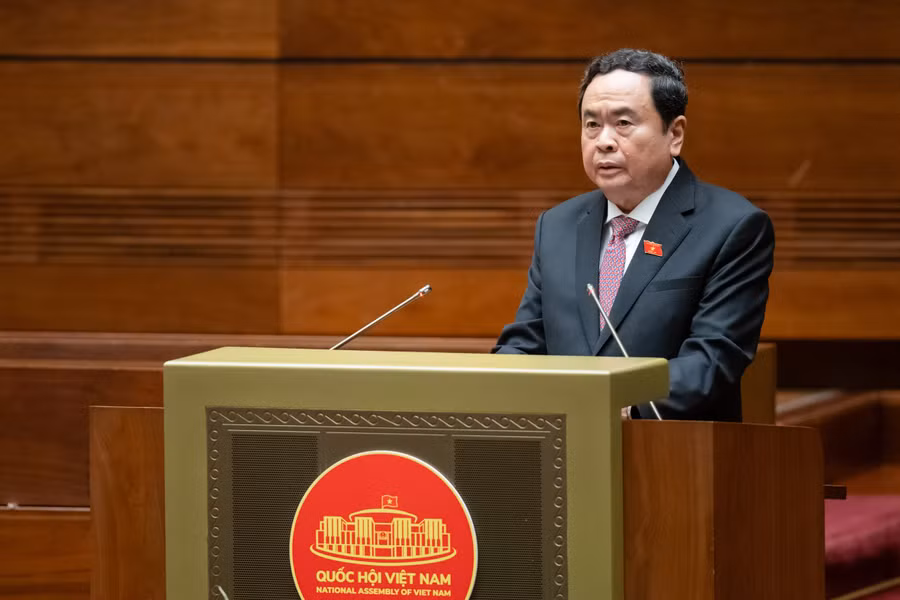 Phó Chủ tịch Thường trực Quốc hội Trần Thanh Mẫn phát biểu khai mạc Kỳ họp thứ 7, Quốc hội khóa XV.