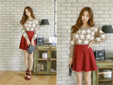 Cách phối đồ với chân váy cho cô nàng thêm xinh - Ảnh 2 Cach phoi do voi chan vay cho co nang them xinh - Anh 2