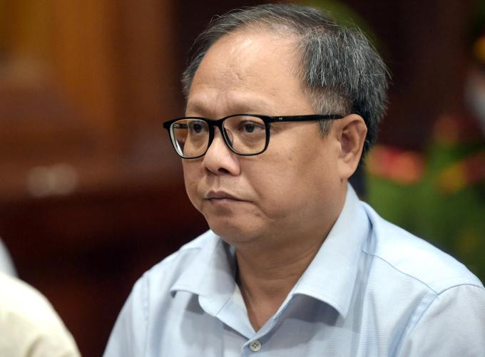 Ông Tất Thành Cang tại phiên tòa xét xử phúc thẩm ngày 19/10 liên quan đến vụ sai phạm 32ha đất Phước Kiển.