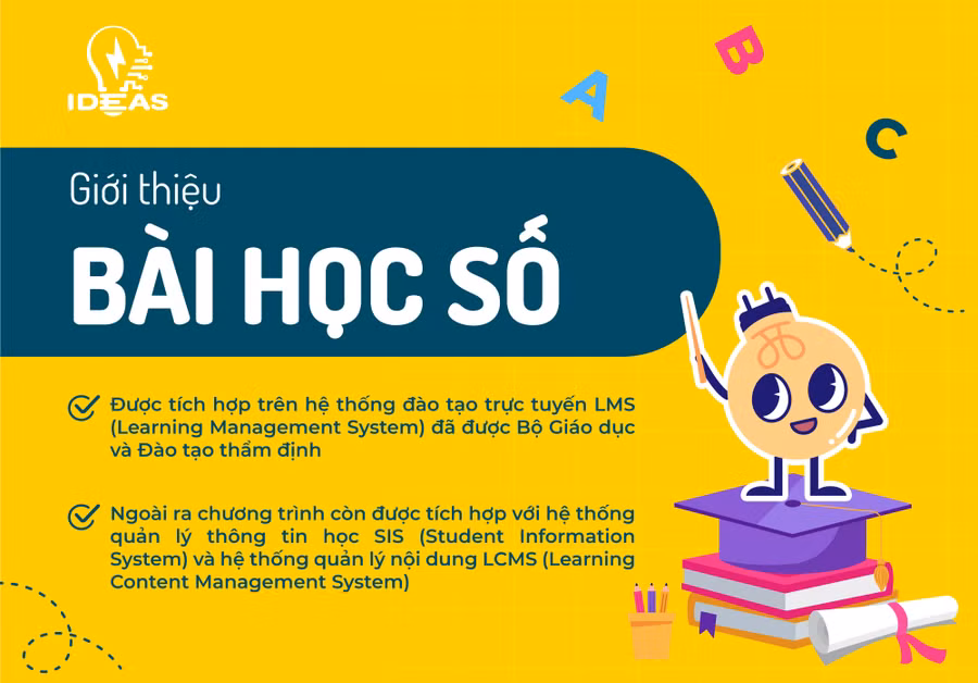 "Bài học số" - mô hình áp dụng công nghệ trong giáo dục phổ thông.