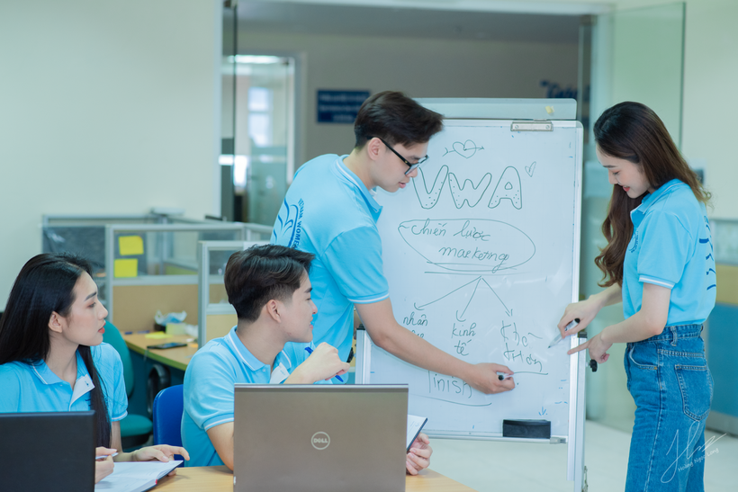 Sinh viên Học viện Phụ nữ Việt Nam.