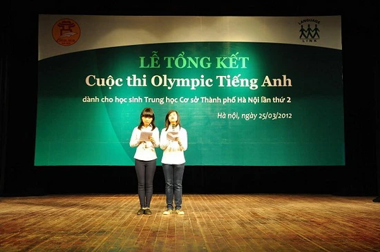 Thí sinh đoạt giải Olympic tiếng Anh sẽ được cộng điểm vào lớp 10