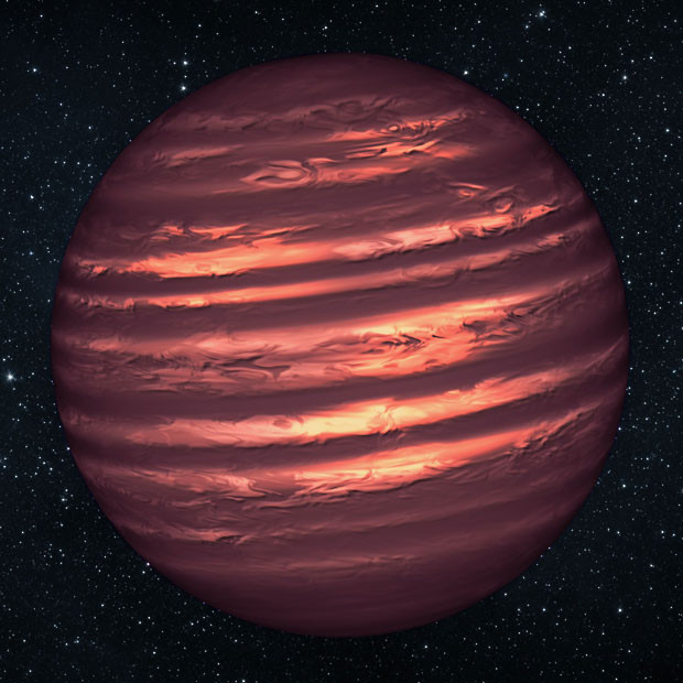 NASA’s Hubble and Spitzer space telescopes have probed the stormy atmosphere of a brown dwarf named 2MASSJ22282889-431026., showing wind-driven, planet-sized clouds enshrouding these strange worlds. Brown dwarfs form out of condensing gas, as stars do, but lack the mass to fuse atoms and produce energy. Hubble and Spitzer simultaneously watched the brown dwarf as its light varied in time,