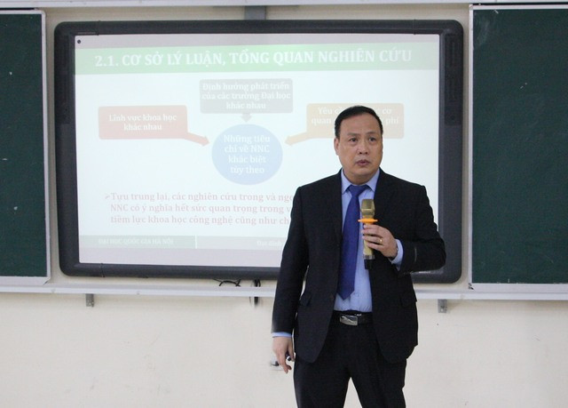 GS.TSKH Nguyễn Đình Đức phát biểu tham luận