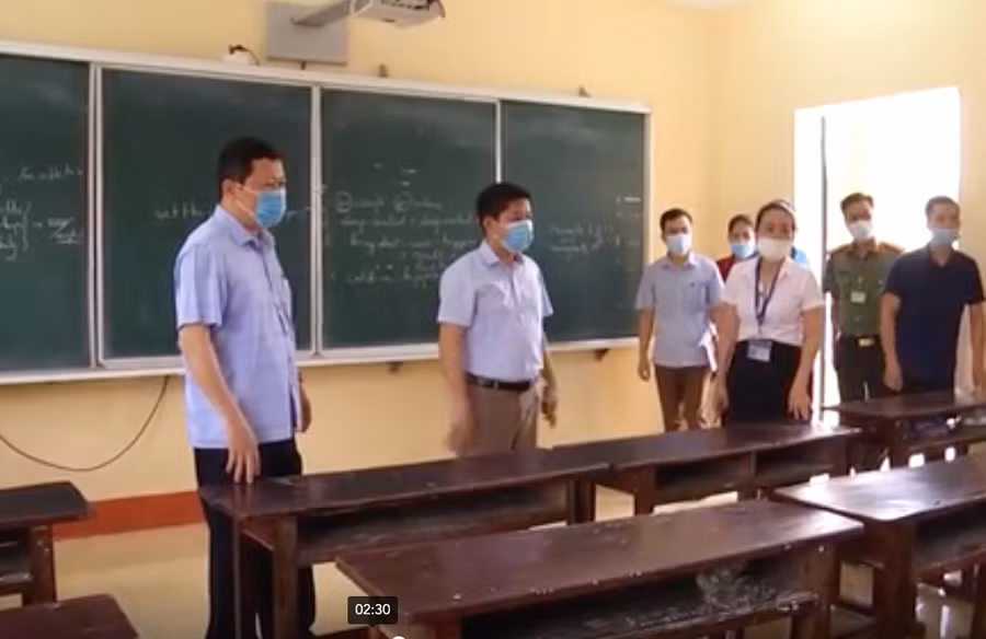Ban chỉ đạo thi tốt nghiệp THPT tỉnh Yên Bái đi kiểm tra điểm thi