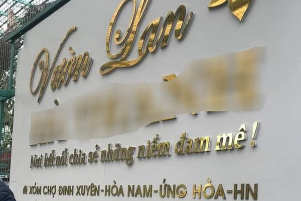 Vườn lan H.T. ở xã Hoà Nam.