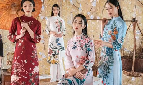 Nhung kieu ao dai dep khien cac nu sinh Viet 