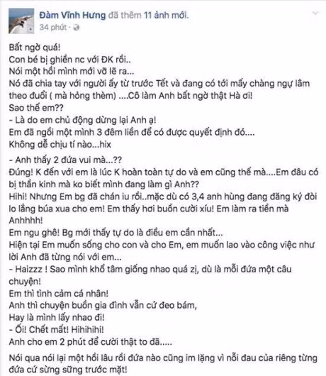 Dam Vinh Hung khang dinh Ho Ngoc Ha 