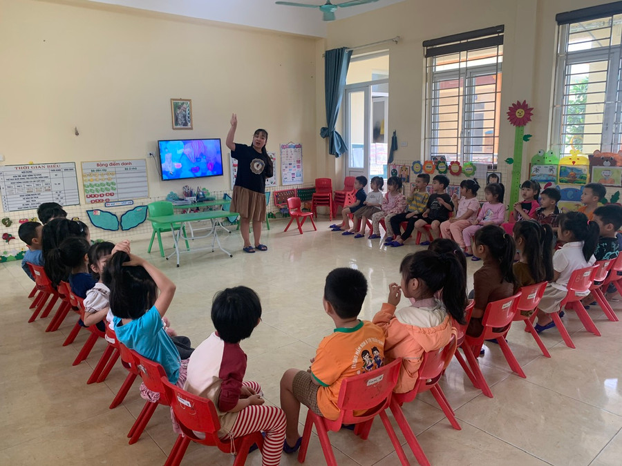 NTM Bình Lục giúp GD phát triển, hoạt động chăm sóc nuôi dưỡng và GD trẻ ngày càng chất lượng.