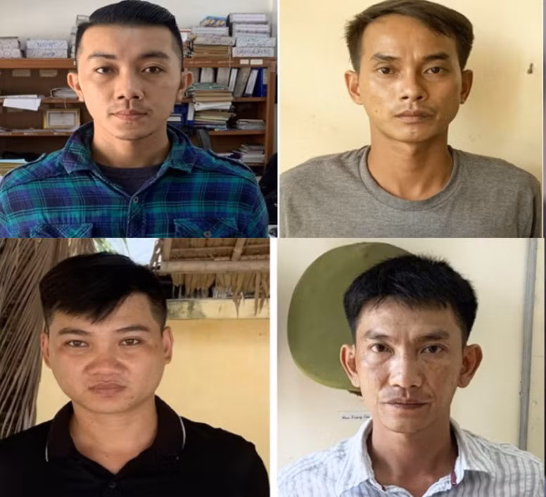 4 bị can bị cơ quan chức năng bắt giam trước đó.