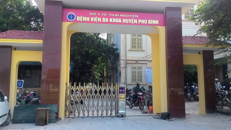 Bệnh viện Đa khoa huyện Phú Bình, tỉnh Thái Nguyên. Ảnh: Báo Thanh niên