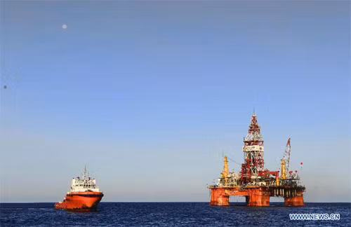 Trung Quốc bất chấp chủ quyền của Việt Nam và luật pháp quốc tế khi đưa giàn khoan HD-981 ra Biển Đông. Ảnh: Xinhua