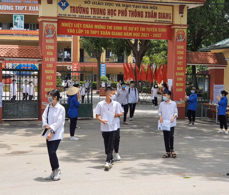 Thí sinh tự tin sau buổi thi đầu tiên