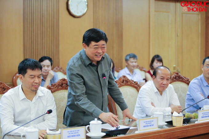 Tổng Giám đốc Đài TNVN phát biểu trong lễ ký kết.