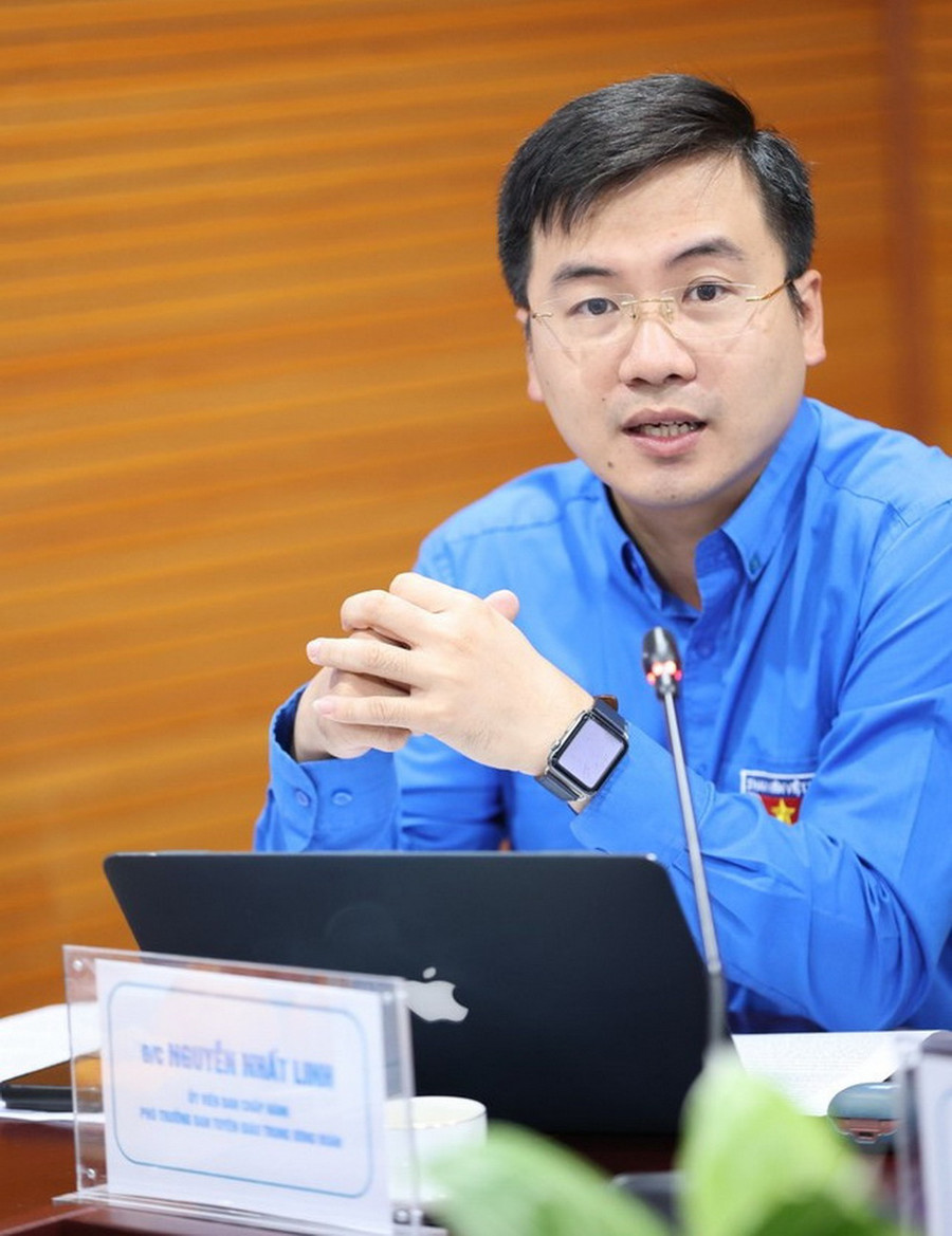 Anh Nguyễn Nhất Linh - Phó Trưởng ban Tuyên giáo, Trung ương Đoàn. Anh Nguyễn Nhất Linh - Phó Trưởng ban Tuyên giáo, Trung ương Đoàn.