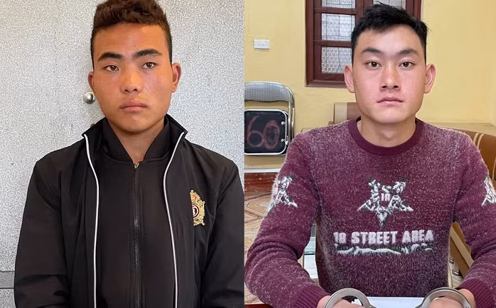 Má A Khi (ảnh trái) và Chang A Phình tại cơ quan chức năng. Ảnh: Thanh Tuấn