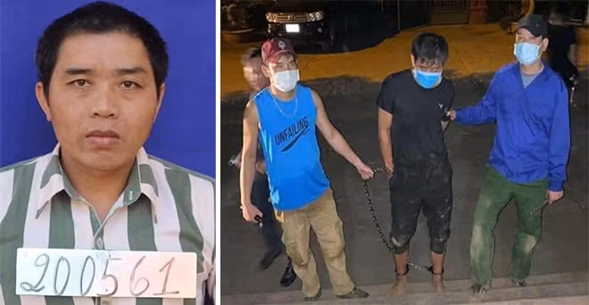 Đối tượng Triệu Văn Tài bị bắt giữ sau hơn 4 tháng trốn khỏi trại giam Hồng Ca.