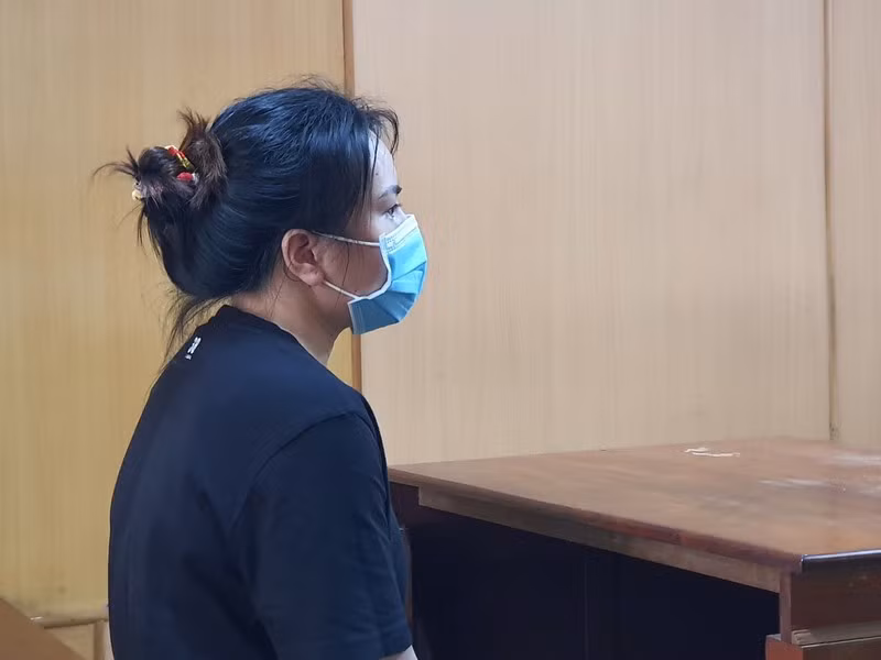 Bị cáo Vũ Thị Tâm. Ảnh: Hoàng Yến.