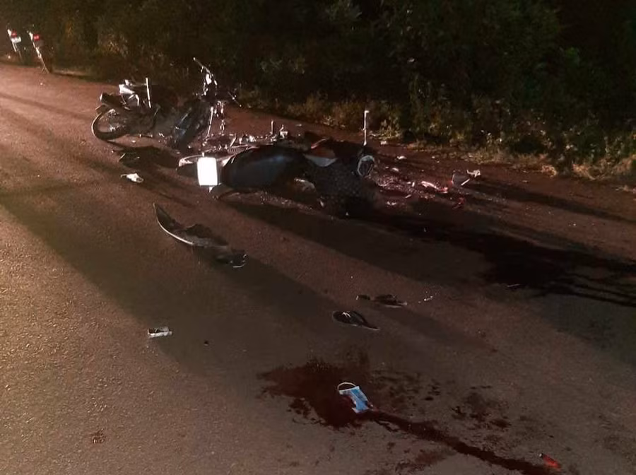 Hiện trường vụ tai nạn.