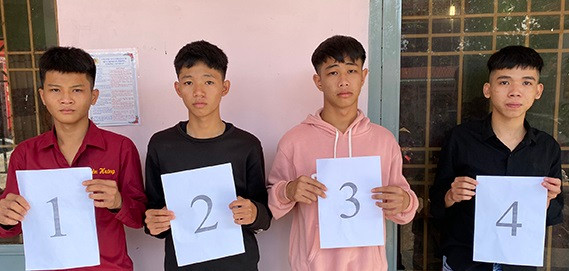 Các đối tượng có liên quan đến vụ việc. Ảnh: Công an Đồng Nai.