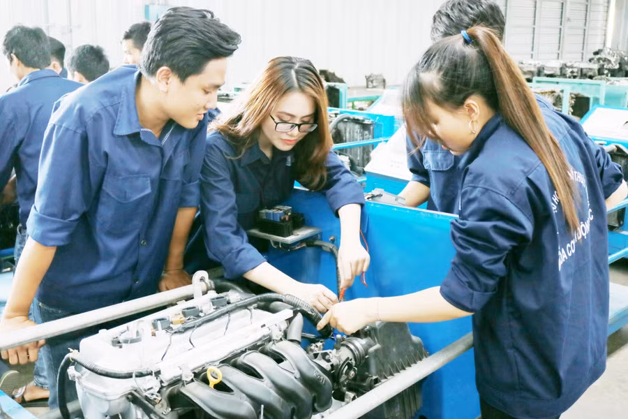 Sinh viên khối ngành kỹ thuật của Trường ĐH Sư phạm Kỹ thuật TPHCM.