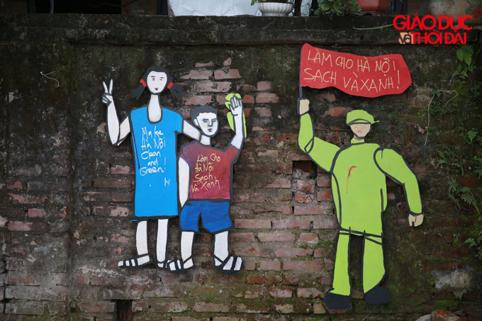 Hô "biến" bãi rác ven sông Hồng thành không gian nghệ thuật ảnh 13