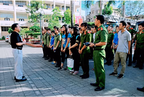 Trường Đại học Phòng cháy chữa cháy có điểm xét tuyển hệ công an là 17,75, hệ dân sự là 14 