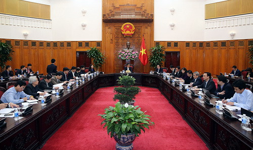 Hội nghị giao ban quý đầu tiên với khối ngành giáo dục, đào tạo nhằm xác định những việc cần tập trung triển khai trong năm 2018, nhất là trong quý I/2018. Ảnh: VGP Hội nghị giao ban quý đầu tiên với khối ngành giáo dục, đào tạo nhằm xác định những việc cần tập trung triển khai trong năm 2018, nhất là trong quý I/2018. Ảnh: VGP