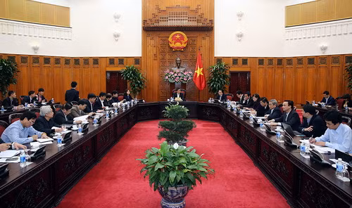 Hội nghị giao ban quý đầu tiên với khối ngành giáo dục, đào tạo nhằm xác định những việc cần tập trung triển khai trong năm 2018, nhất là trong quý I/2018. Ảnh: VGP