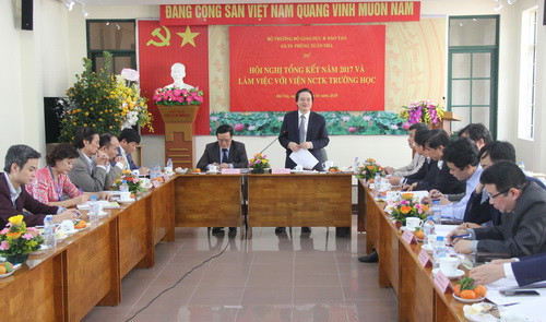 Bộ trưởng Phùng Xuân Nhạ phát biểu tại buổi làm việc Bộ trưởng Phùng Xuân Nhạ phát biểu tại buổi làm việc