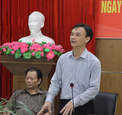 TS Nguyễn Viết Lộc - Chánh Văn phòng Bộ GD&ĐT phát biểu tại buổi gặp mặt