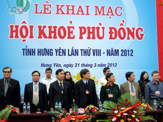 Các đại biểu T.Ư, Bộ GD&ĐT và tỉnh Hưng Yên dự lễ khai mạc