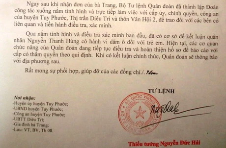 Thượng tá quân đội có hành vi dâm ô bé gái 5 tuổi