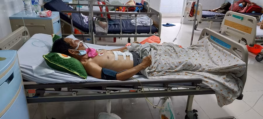 Bệnh nhân đang được điều trị tại Bệnh viện đa khoa tỉnh Kon Tum.