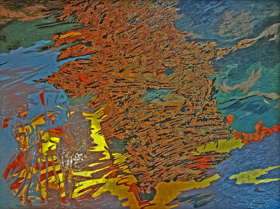 Tác phẩm “Đam săn” của họa sĩ Nguyễn Trường Linh Tác phẩm “Đam săn” của họa sĩ Nguyễn Trường Linh