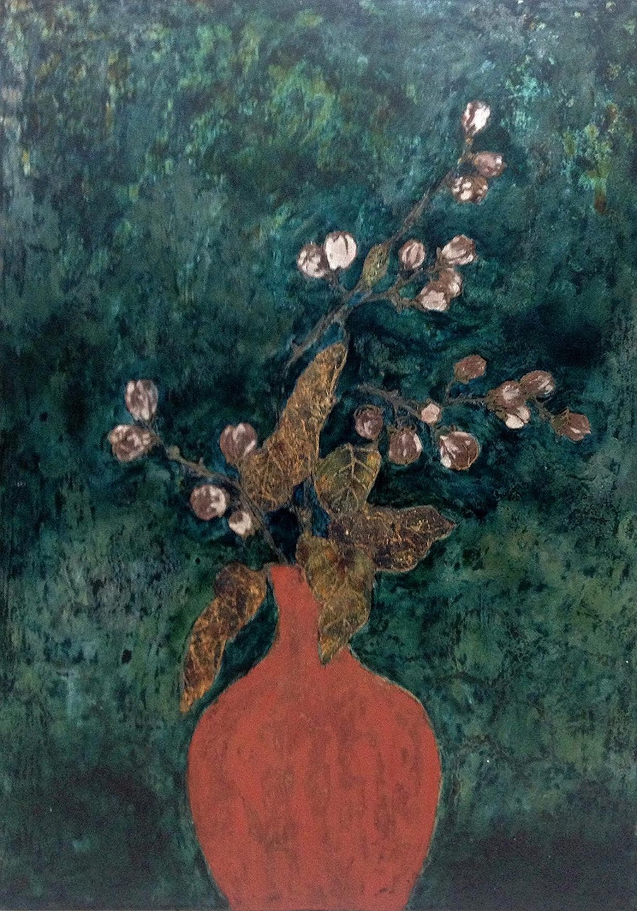 Tác phẩm “Tĩnh vật hoa” của Họa sĩ Nguyễn Thu Trang Tác phẩm “Tĩnh vật hoa” của Họa sĩ Nguyễn Thu Trang