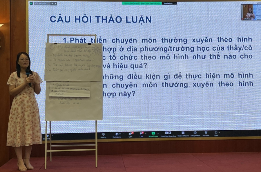 Phiên thảo luận của các đại biểu tại Hội thảo.
