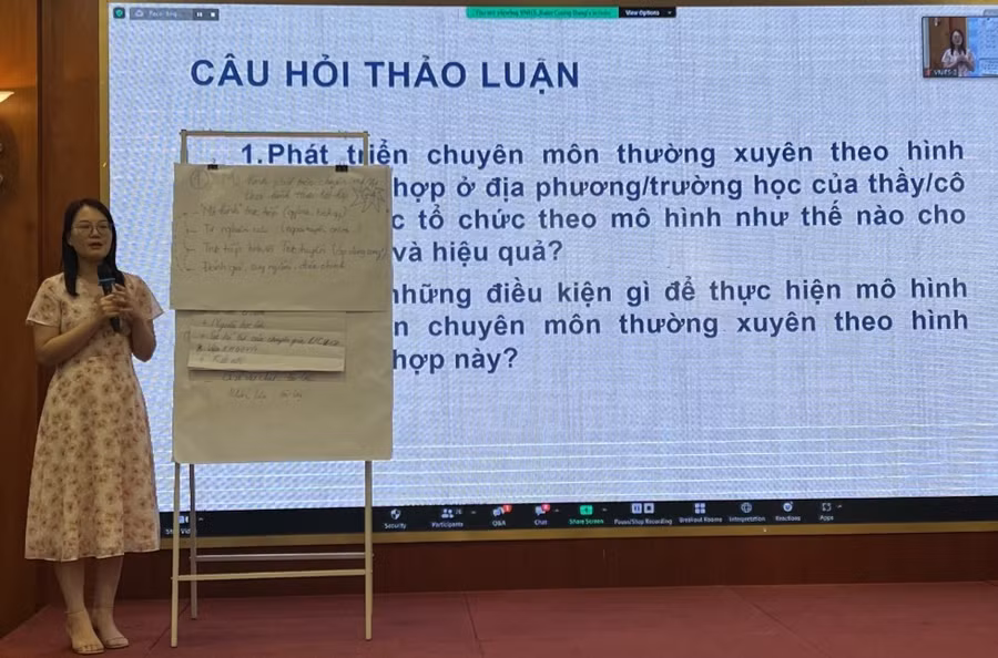 Phiên thảo luận của các đại biểu tại Hội thảo.