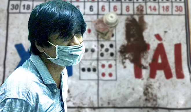 Đối tượng Phạm Thanh Dương tại cơ quan điều tra. Ảnh: Công an Bình Thuận.