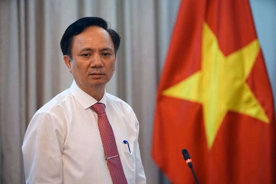 Đồng chí Trần Văn Thịnh phát biểu tại buổi lễ