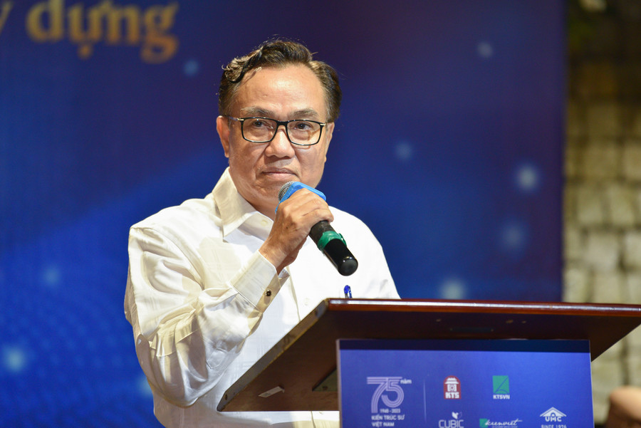 Tiến sĩ, KTS. Nguyễn Văn Hải phát biểu tại buổi lễ. Tiến sĩ, KTS. Nguyễn Văn Hải phát biểu tại buổi lễ.