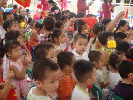 Hân hoan trong ngày khai trường
