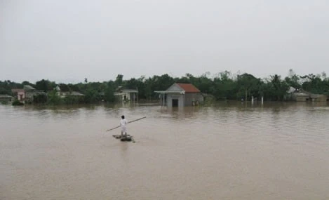 Mưa lớn gây ngập lụt, thiệt hại tại nhiều nơi