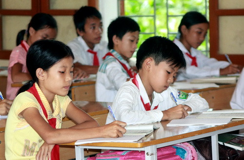 Thời gian dư nhờ tinh giảm những bài học không cần thiết hoặc trùng lắp, giảm bài tập... sẽ được tập trung vào củng cố kiến thức trọng tâm cho học sinh. Ảnh, gdtd.vn 5.jpg