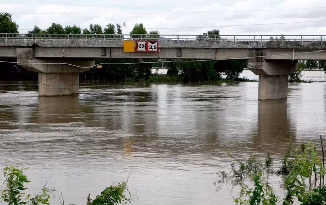 Trên những dòng kênh thoát lũ ra biển Tây ảnh 1 Đầu vàm kênh Võ Văn Kiệt thoát lũ ra biển Tây.